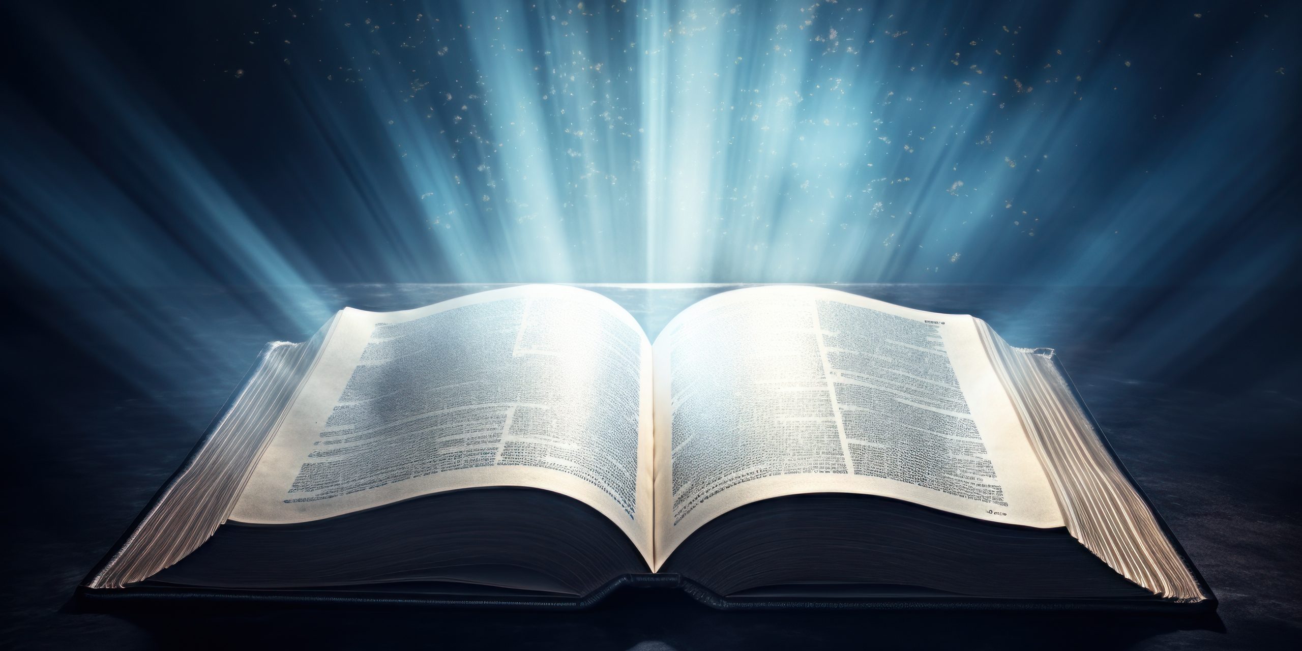 Open bible with sunlights Open bible with sunlights.